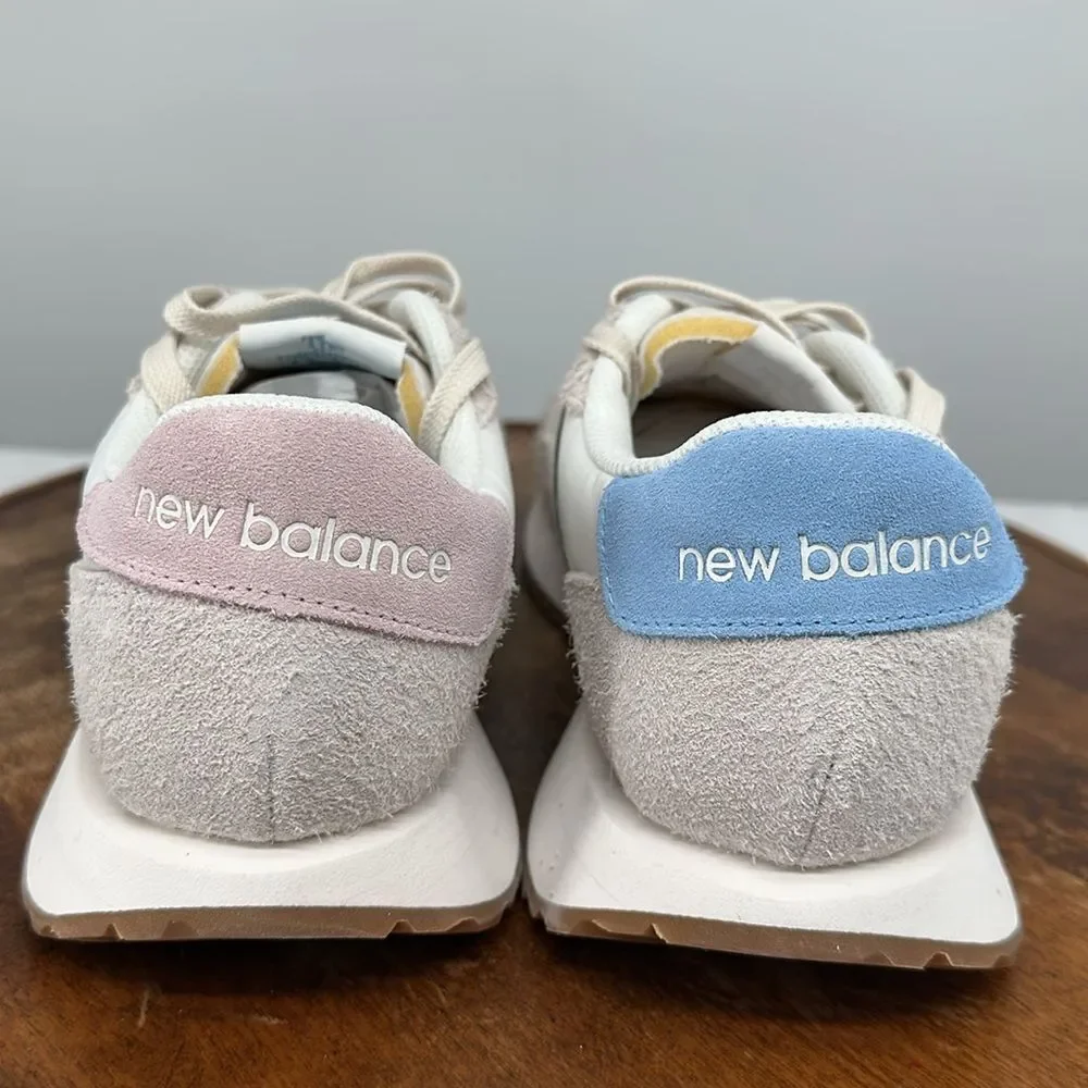 New Balance Shoes Mens 9.5 D 237 White Blue Pink Mismatch Sneakers - Picture 5 of 11